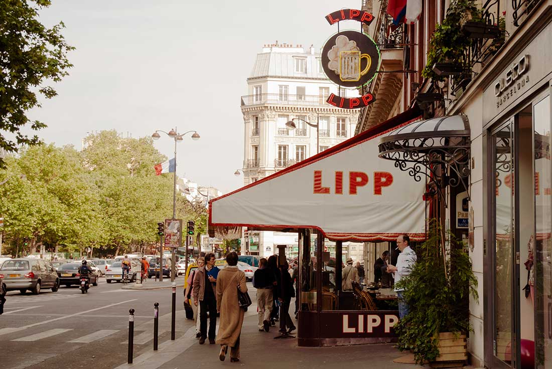 Brasserie Lipp - Boulevard Saint-Germain - Photo DR