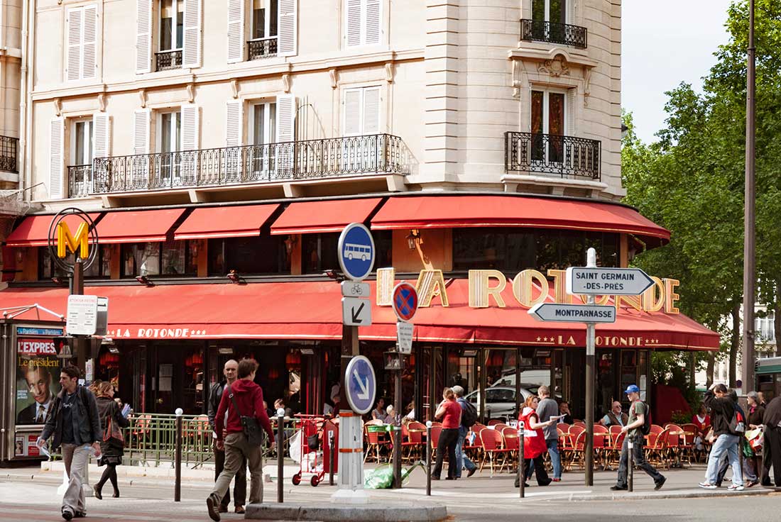 Brasserie la Rotonde - Boulevard Montparnasse - Paris - Photo DR