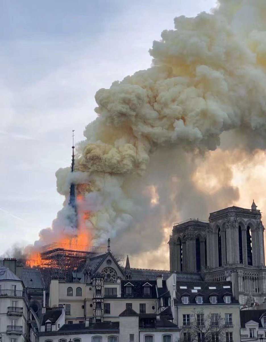 Notre Dame de Paris burning- Photo DR